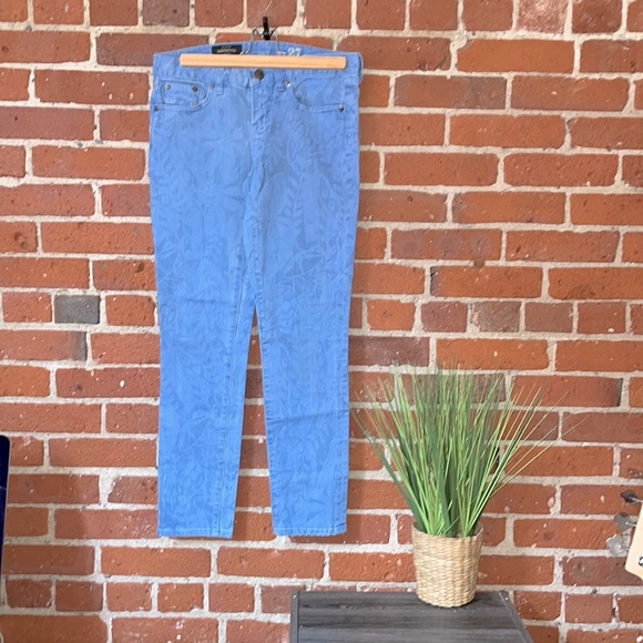 J. Crew Denim - J. Crew Jeans ‘Toothpick’ Ankle Floral Design Size 27